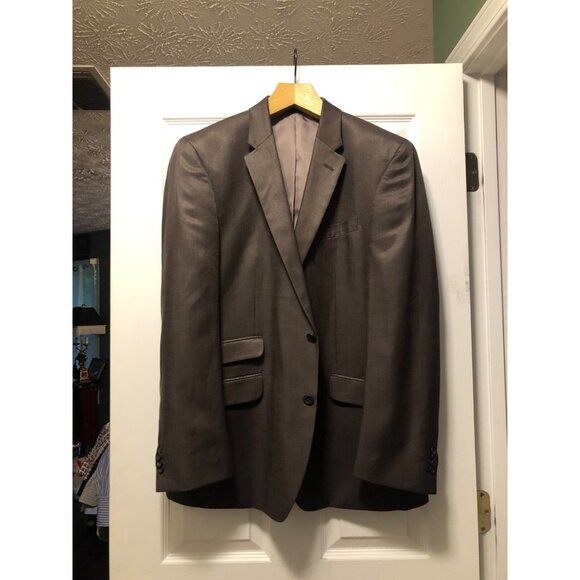 kenneth cole men's 75%polyester 25%rayon sport coat jacket blazer size: 43R